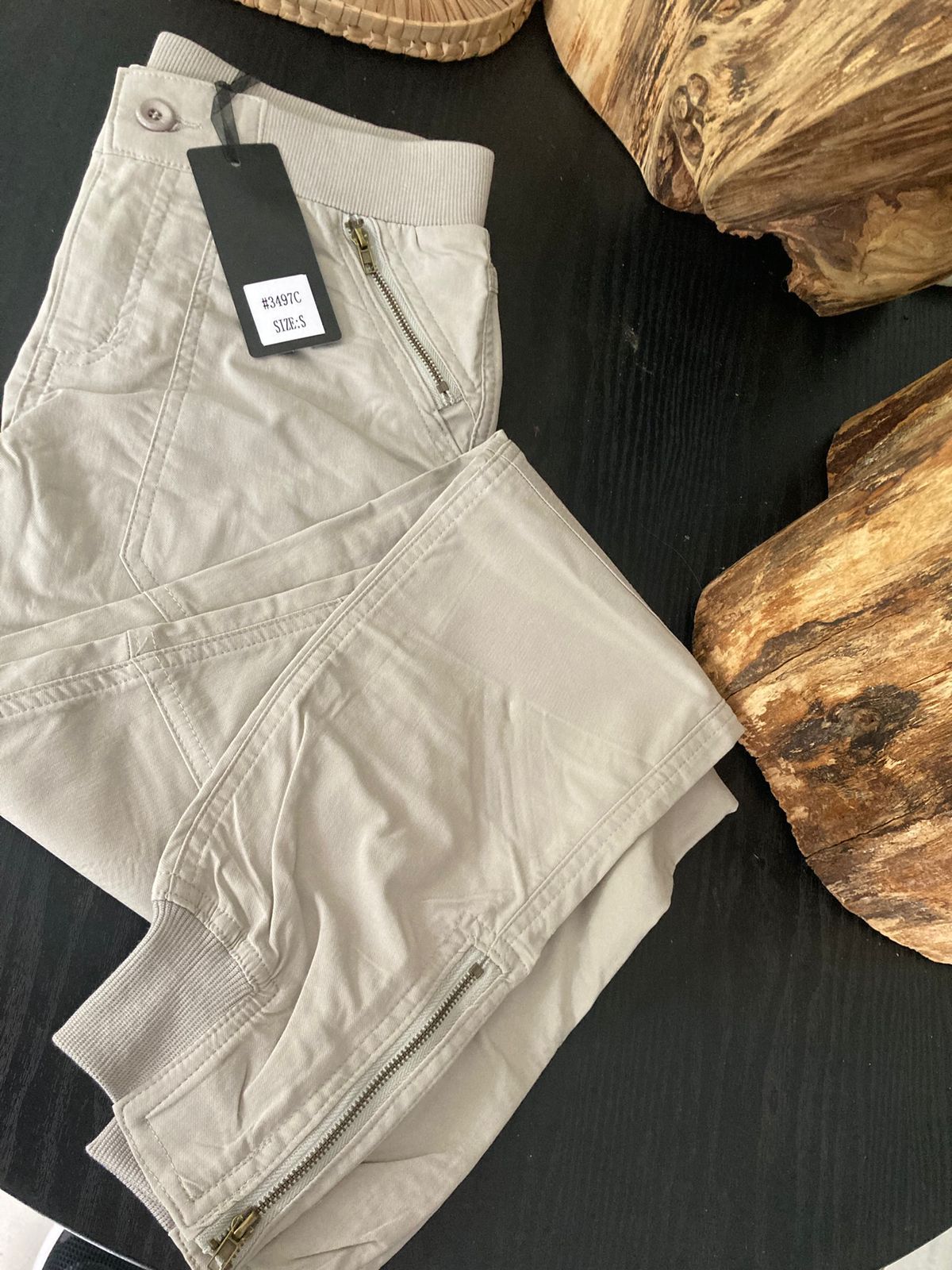 Bon Bon cargo pants ~ Pebble