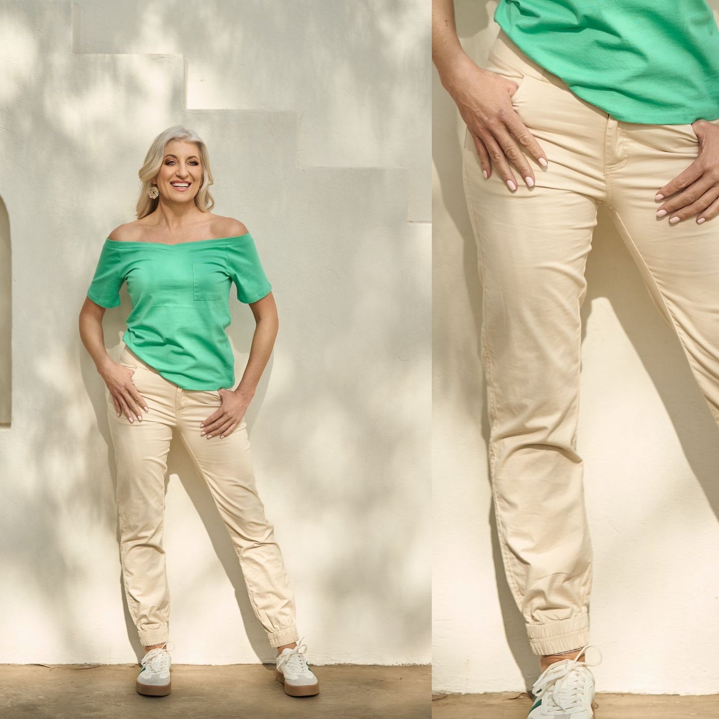 New Style Bon Bon Cargo Pants - Stone