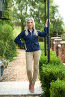 Bon Bon Zip Knit Cardigan ~ Navy