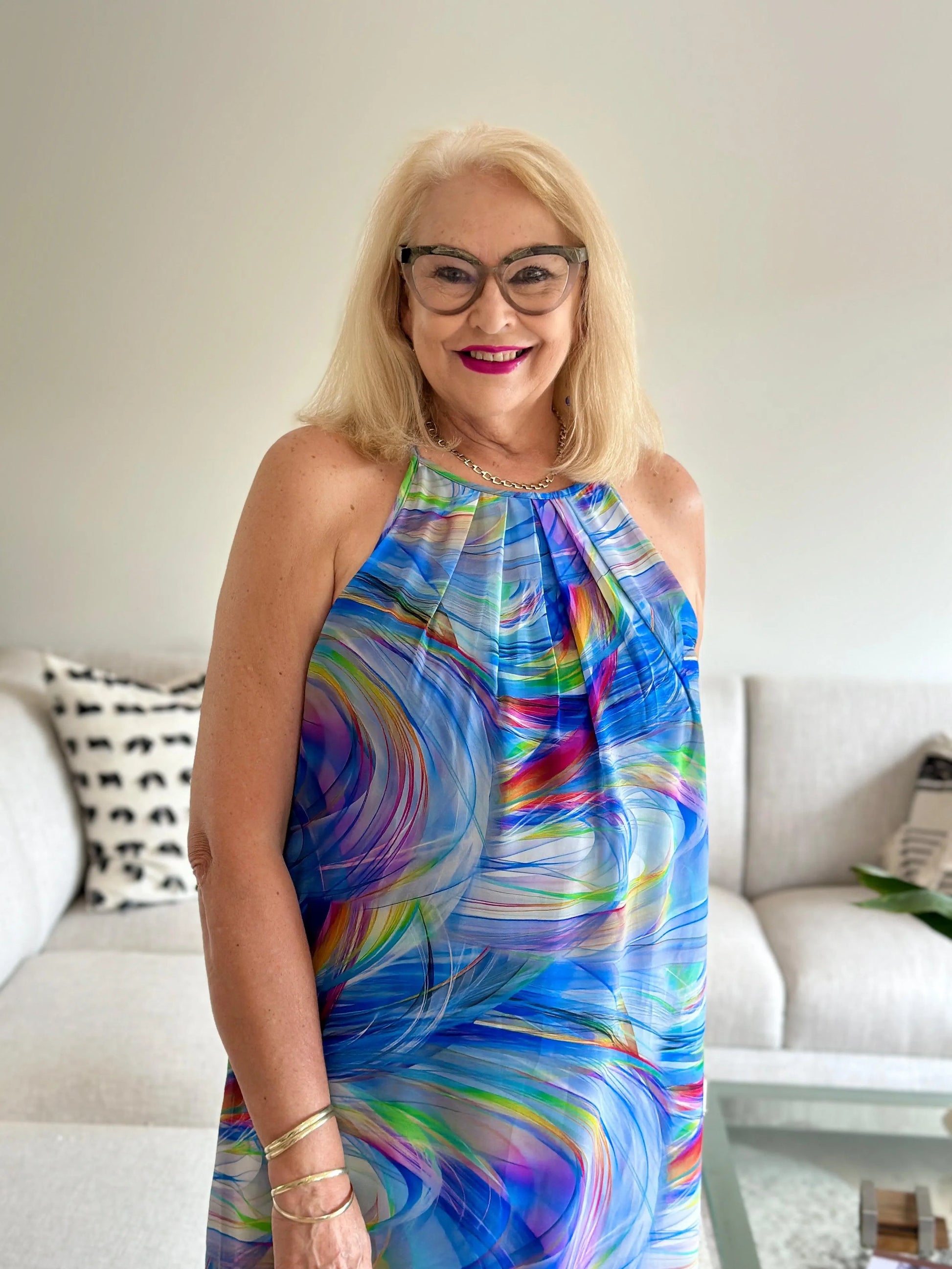 CRYSTAL Short Dress-DRESS-Wendy Bashford Designs