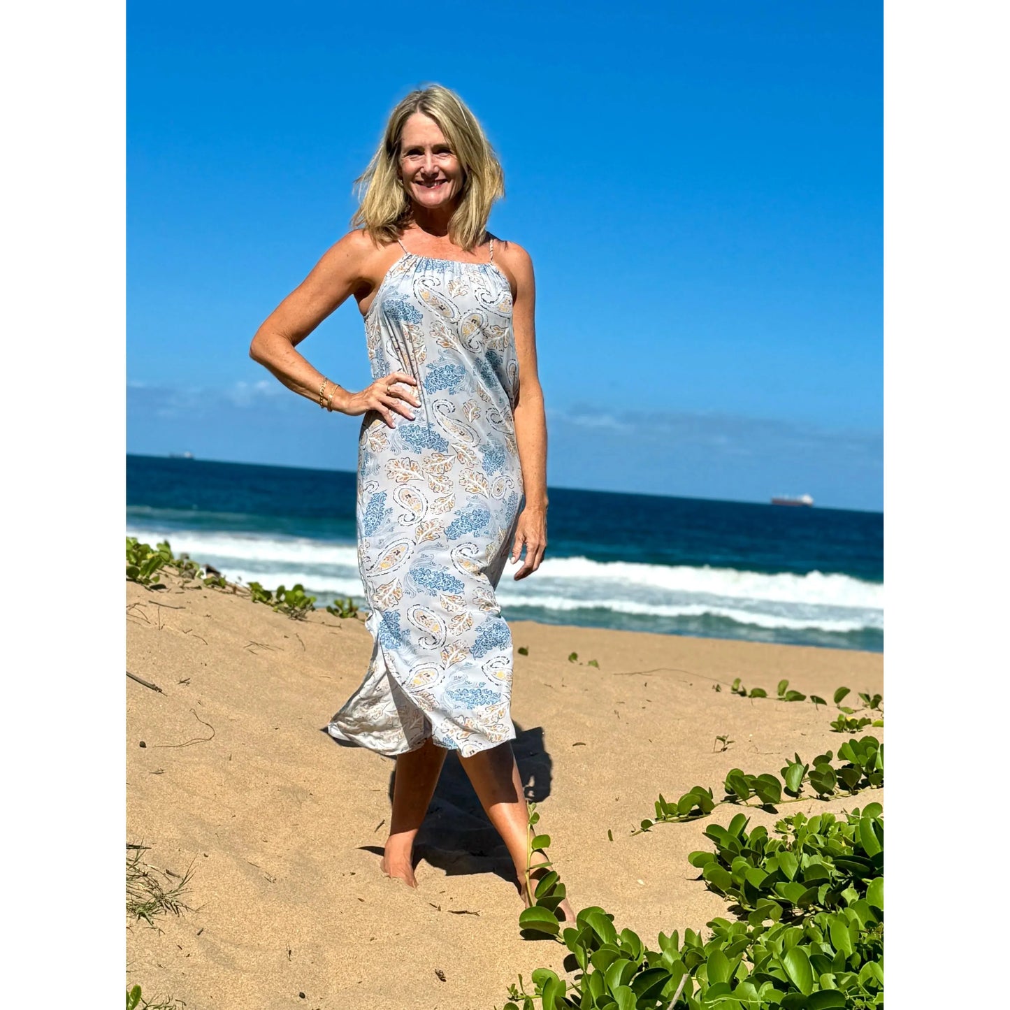 HANNAH Midi Dress-DRESS-Wendy Bashford Designs