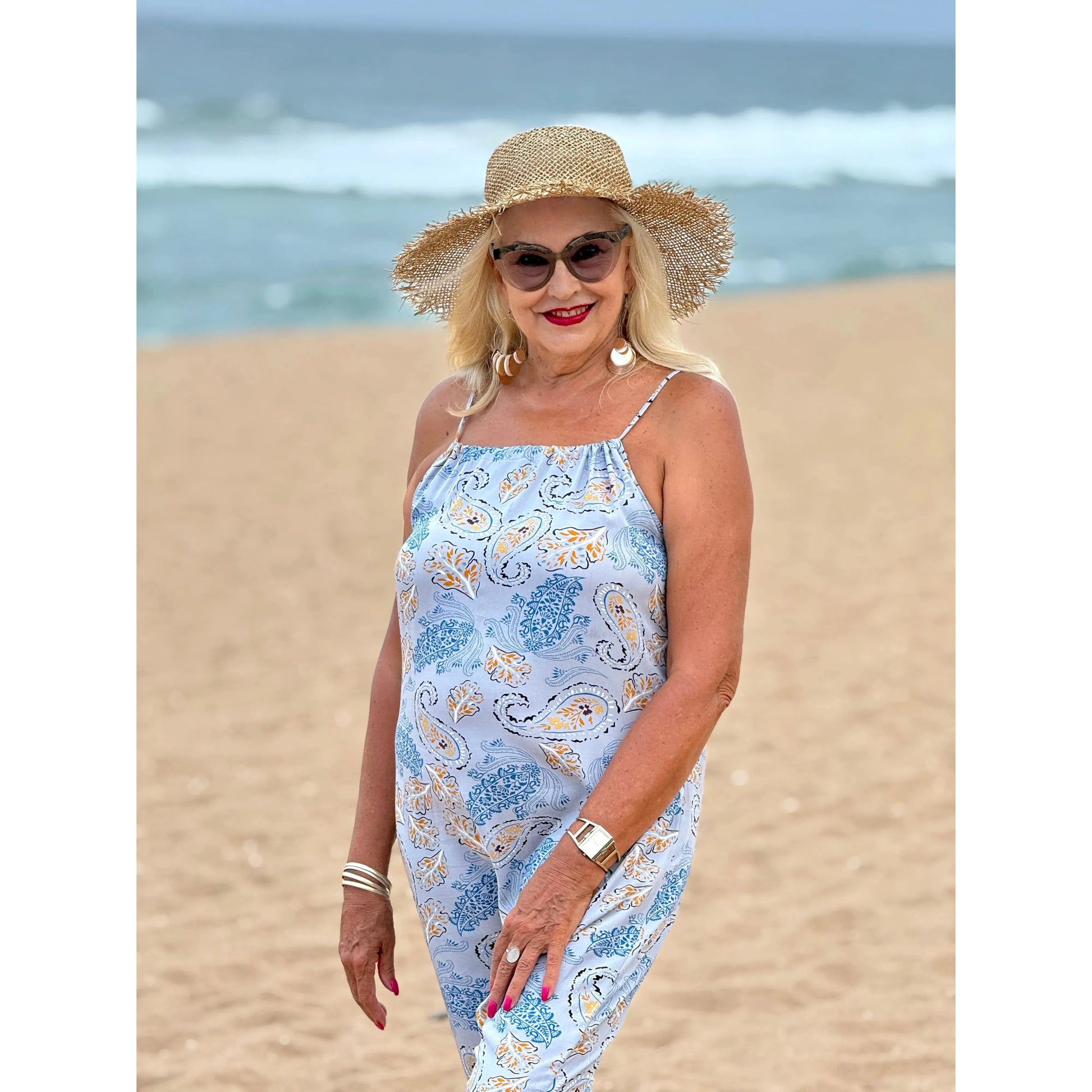 HANNAH Midi Dress-DRESS-Wendy Bashford Designs