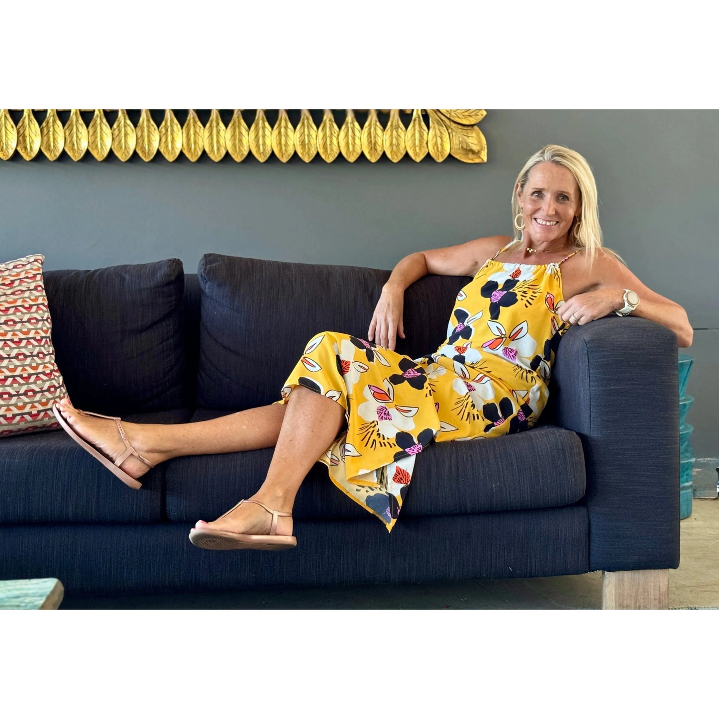 HANNAH Midi Dress-DRESS-Wendy Bashford Designs