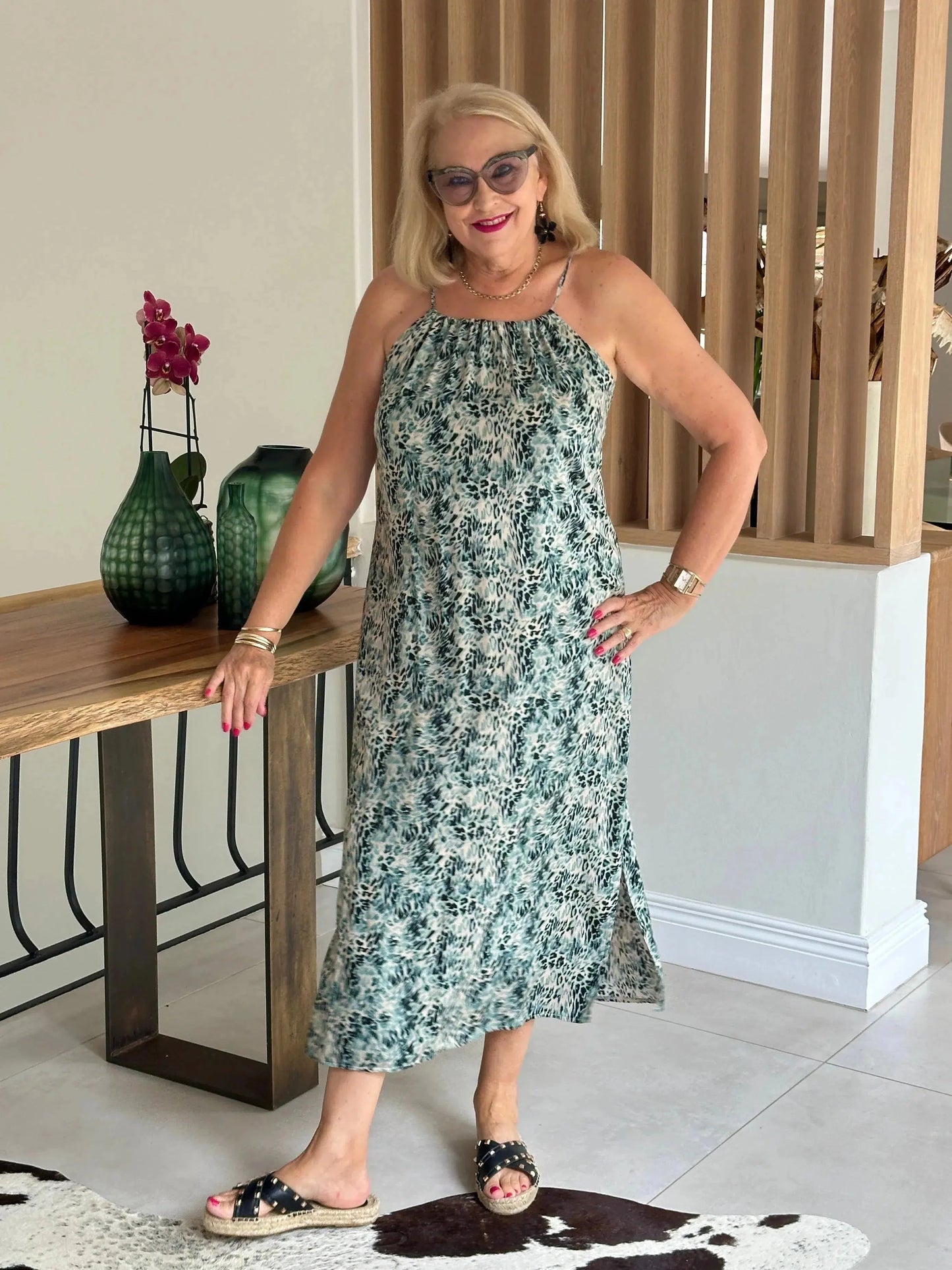 HANNAH Midi Dress-DRESS-Wendy Bashford Designs