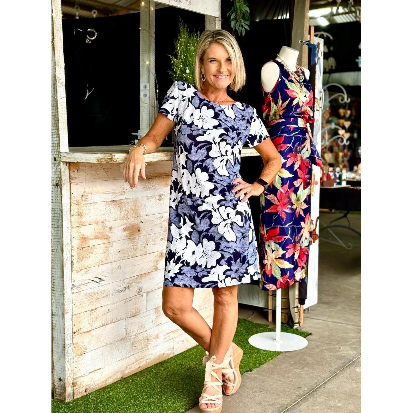 SARAH Short Dress-DRESS-Wendy Bashford Designs