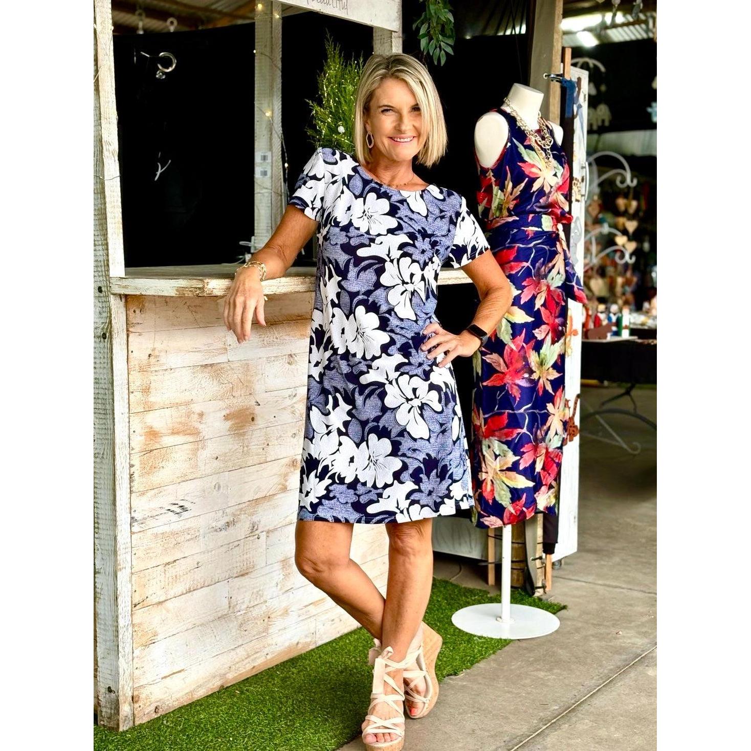 SARAH Short Dress-DRESS-Wendy Bashford Designs