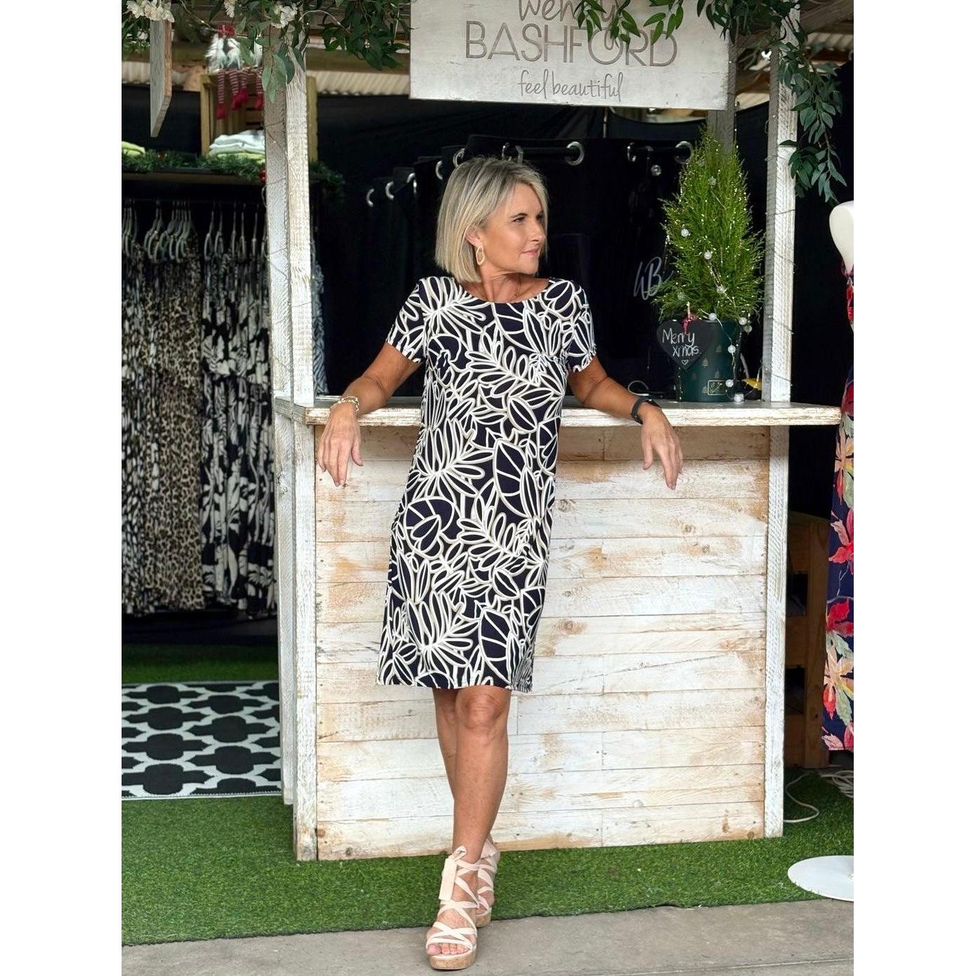 SARAH Short Dress-DRESS-Wendy Bashford Designs