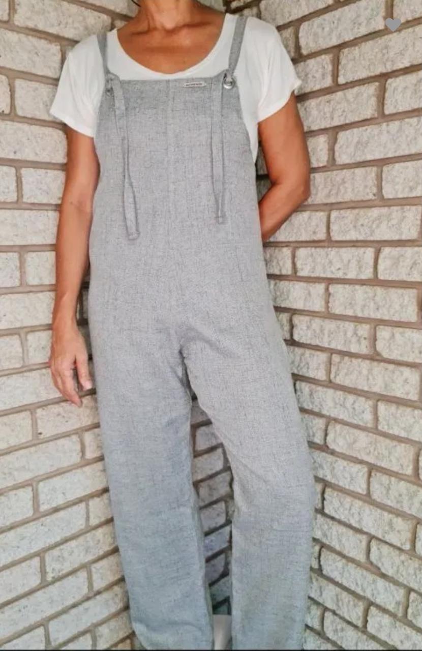 Gravel-Grey Dungarees