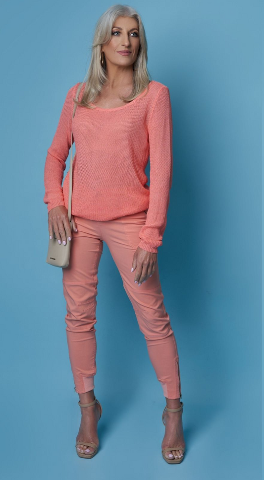 Bon Bon Cargo Pants - tangerine (Shorter Length)