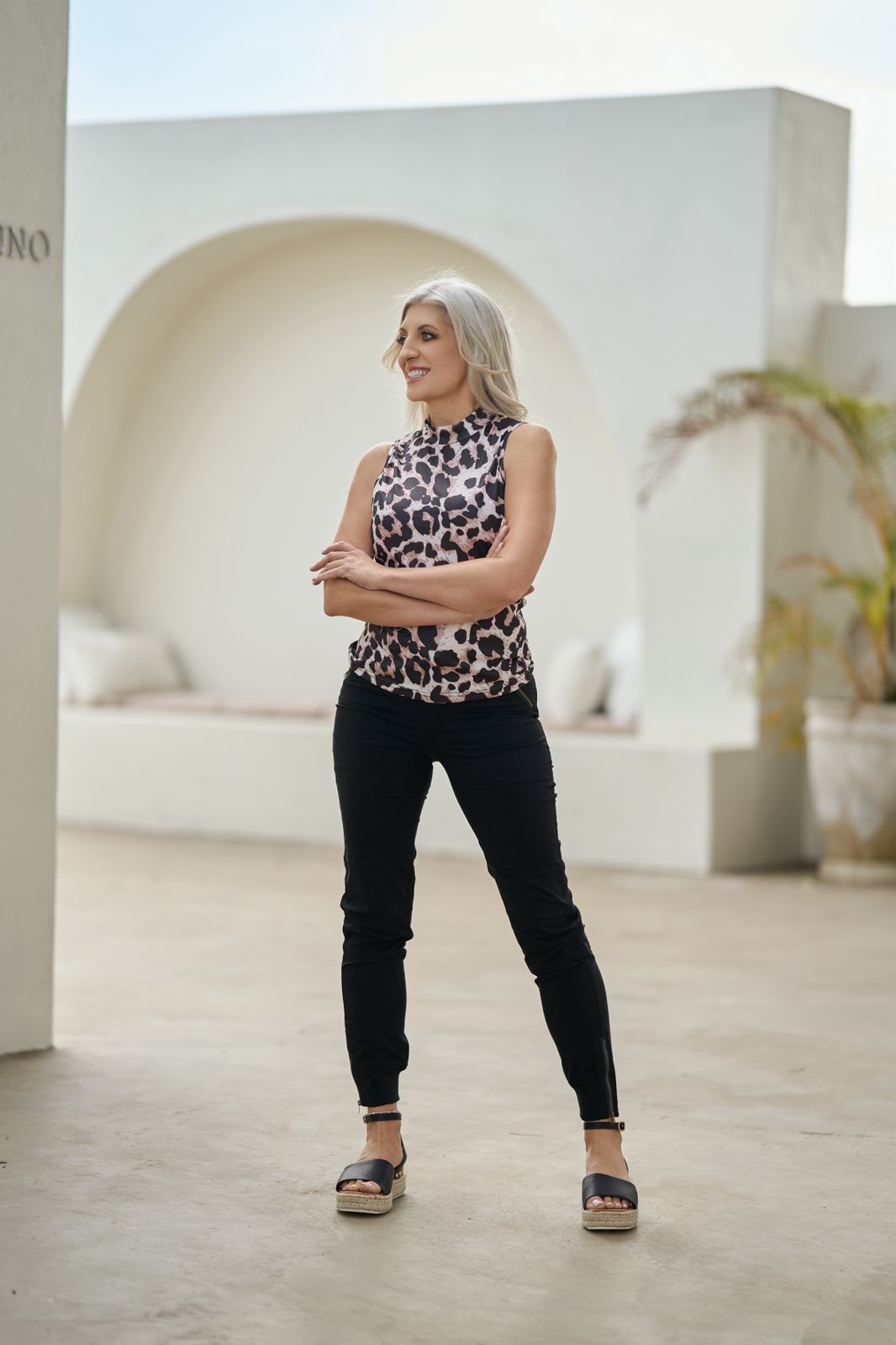 Soft Leopard stretchy top