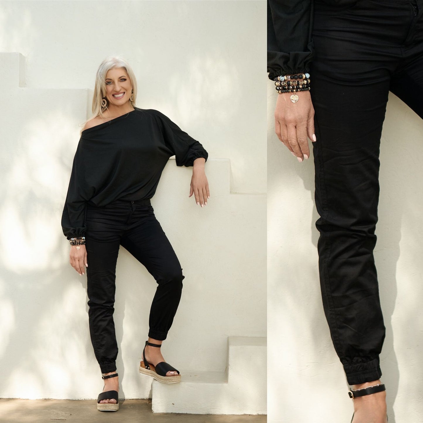 New Style Bon Bon Cargo Pants - Black