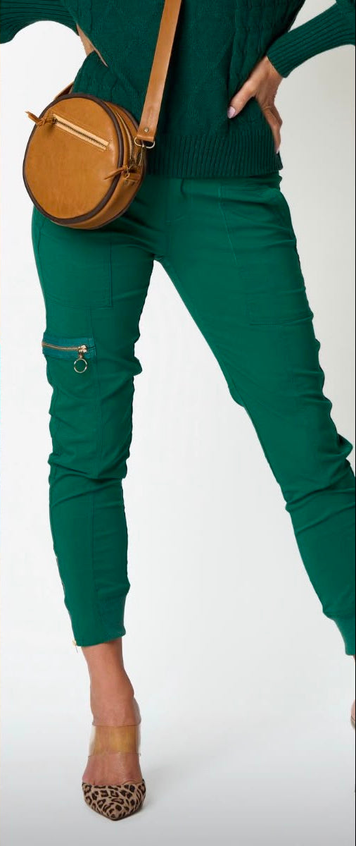 Bon Bon Cargo Pants - Forest Green
