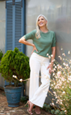 Bon Bon Wide Leg Jeans ~ Milk