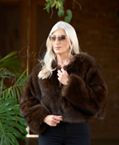 Bon Bon Fur Jacket - Chocolate